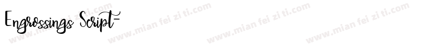 Engrossings Script字体转换